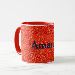 Mug Texture personnalisée rouge orange
