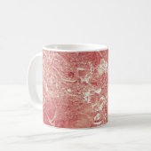 Mug Texture rose en marbre d'or (Devant gauche)