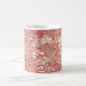 Mug Texture rose en marbre d'or (Centre)