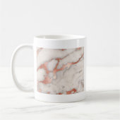 Mug Texture rose en marbre d'or (Gauche)