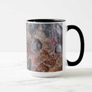 Mug Texture sale de roche de géologie avec le nom