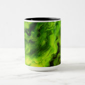 Mug Texture semblable au marbre en vert brillant (Centre)
