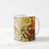Mug Texture structure abstraite colorée (Devant droit)
