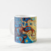 Mug Texture structure abstraite colorée (Devant gauche)