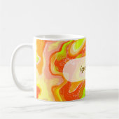 Mug Texture topographique abstraite en marbre de lave (Gauche)