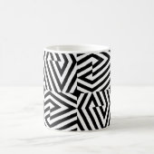 Mug Texture transparente avec bande oblique noire (Centre)