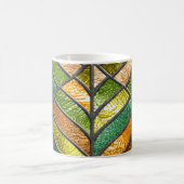 Mug texture transparente en verre tendu avec motif feu (Centre)