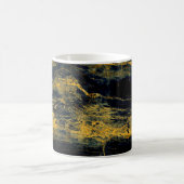 Mug Texture unique en marbre noir avec effectable doré (Centre)