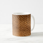 Mug Texture vague arrière - plan bronze serpent leathe (Devant droit)