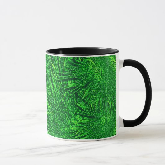 Mug Texture verte de fractale (Droite)