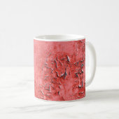 Mug Texture vintage du mur de fer rouillé (Devant droit)
