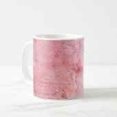 Mug Texture vintage scrapbook rose (Devant gauche)