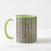 Mug Textured Pointillism Grid Pattern Artwork (Gauche)