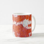 Mug Texturegrunge en métal rouillé, texturé, abstrait, (Devant droit)