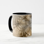 Mug Textures d'art fractal moderne abstrait tons de te (Devant gauche)