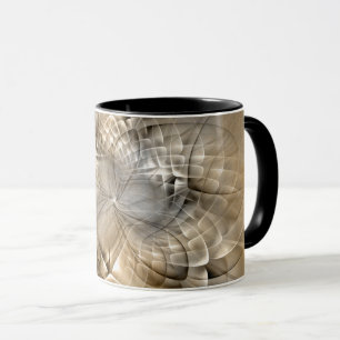 Mug Textures d'art fractal moderne abstrait tons de te