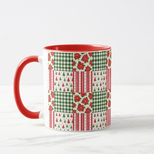 Mug Textures de Noël (Gauche)