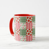 Mug Textures de Noël (Devant gauche)