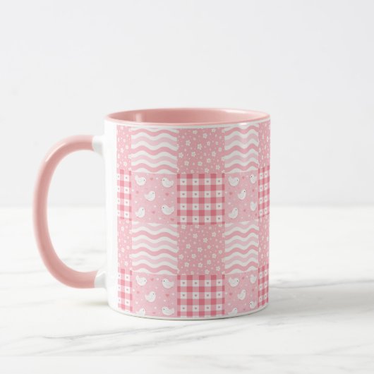Mug Textures roses (Gauche)