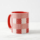 Mug Textures Rouges (Devant gauche)