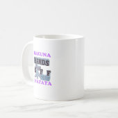 Mug TGIF Hakuna Matata mains off Boo Drôle Visage (Devant gauche)