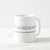Mug Thaddeus Stevens et la citation de Stevens (Devant droit)