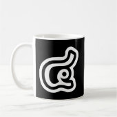 Mug Thaïlande Numéro 4 / Quatre / ๔ (Voir/Si) Script t (Gauche)