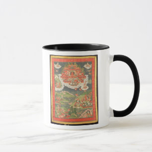 Mug Thangka du paradis d'Amitabha