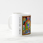 Mug Thangka tibétain oriental frais Simhavaktra Dakini (Devant gauche)