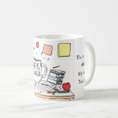 Mug Thank You Best Teacher Ever Custom Personalized (Devant droit)