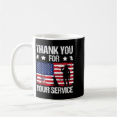 Mug Thank You For Your Service Veterans Belgian Malino (Gauche)