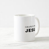 Mug Thank You Jesus Modern Christian Faith Heart (Devant droit)