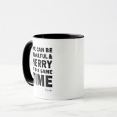 Mug Thankful and Merry at the Same Time Holiday (Devant gauche)