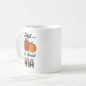Mug Thankful Grateful Blessed Nana Plaid Thanksgiving (Devant gauche)