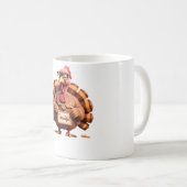 Mug Thankful Turkey Design – Funny Holiday Art (Devant droit)