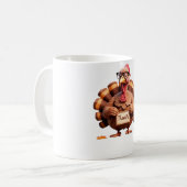 Mug Thankful Turkey Design – Funny Holiday Art (Devant gauche)