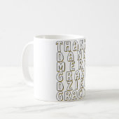 Mug Thanks Danke Merci Grazie Dzieki Gracias (Devant gauche)