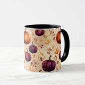 Mug Thanksgiving Citrouille Patch Citrouilles Automne  (Devant droit)