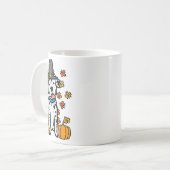 Mug Thanksgiving Dalmatian mignon Automne Chien Hommes (Devant gauche)