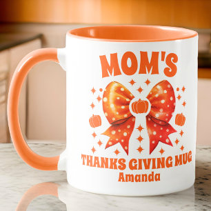 Mug Thanksgiving de maman personnalisée
