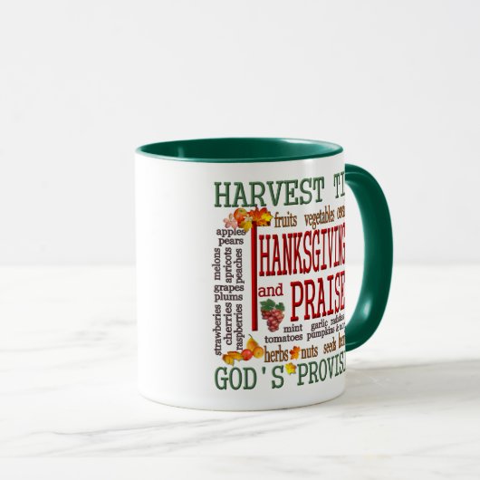 Mug Thanksgiving de temps de récolte (Devant droit)