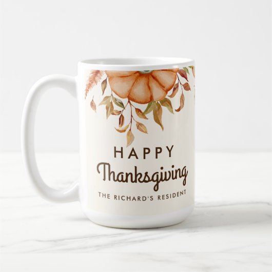 Mug Thanksgiving Dîner Invitation Boho Theme (Gauche)