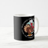 Mug THANKSGIVING DINNER EST SERVI drôle d'action de gr (Devant droit)