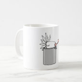 Mug Thanksgiving Fatigué Turquie en Cuisine Pot Humour (Devant gauche)