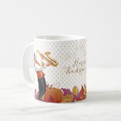 Mug Thanksgiving Holiday Party, Retro Music Jazz Music (Devant gauche)