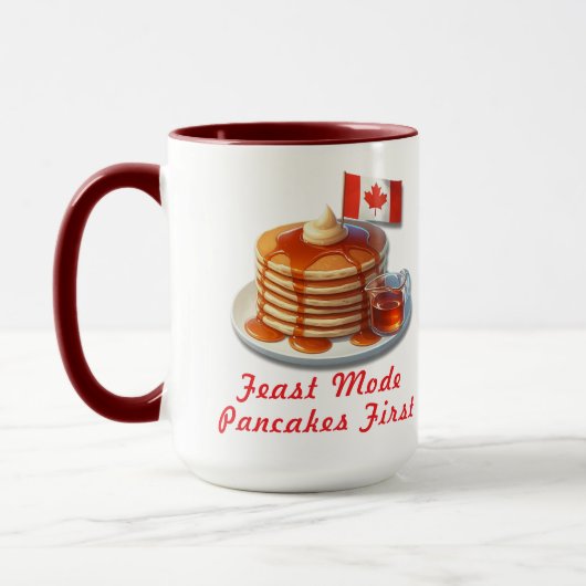 Mug Thanksgiving Humour Canada Funny Pancake petit déj (Gauche)