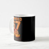 Mug Thanksgiving I Survived 67 Days Of School Teacher (Devant gauche)