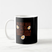 Mug Thanksgiving Je suis juste là pour le Fa Oeufs Dév (Gauche)