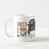 Mug Thanksgiving Just a Girl Who Love Fall Messy Bun (Gauche)