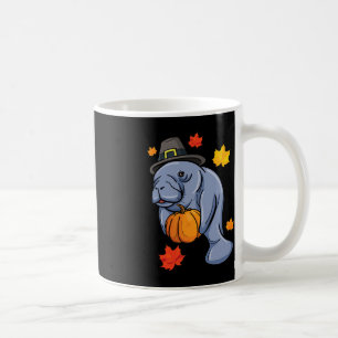 Mug Thanksgiving Manatee Pilgrim Fall Citrouille Dugon
